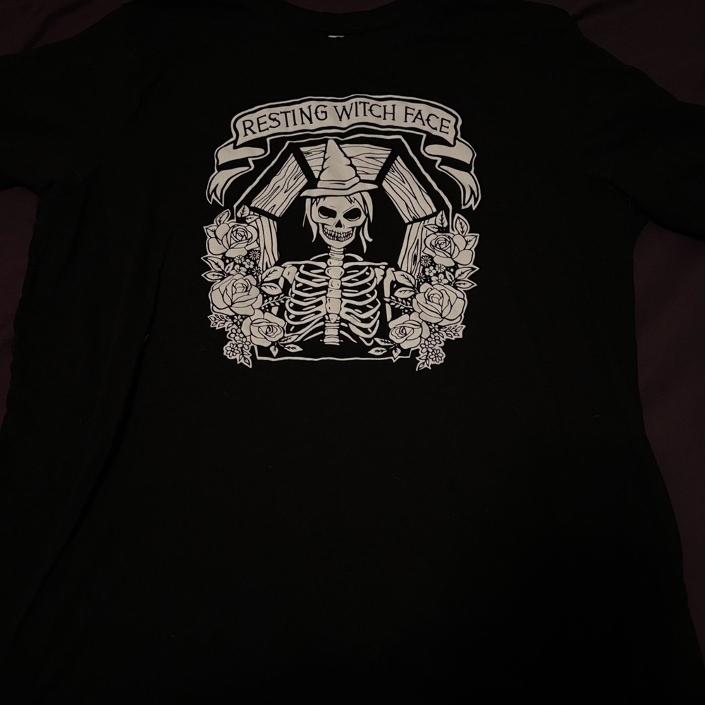 Resting Witch Face Graphic Black Men's T-Shirt